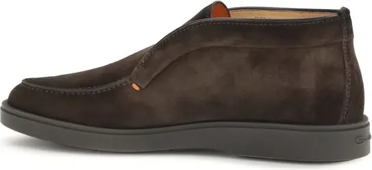 Ботильоны Santoni из коричневой телячьей кожи Bos Taurus