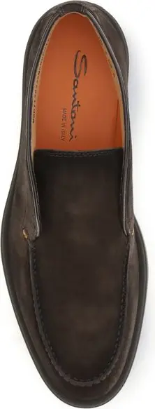 Ботильоны Santoni из коричневой телячьей кожи Bos Taurus