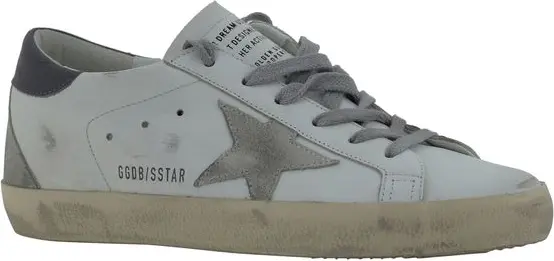 Кроссовки Golden Goose из белой козьей кожи
