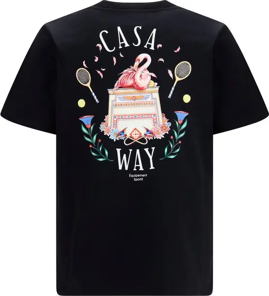 T-shirt Casablanca Black Cotton Sportswear