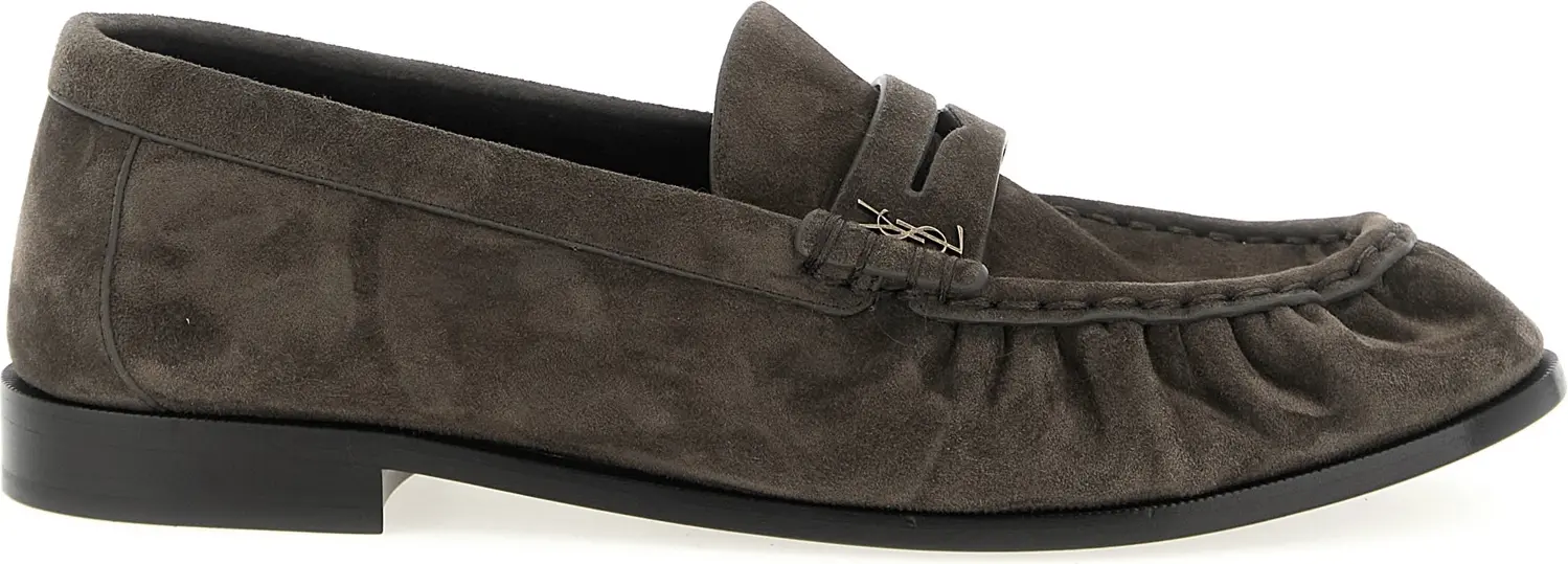 Мокасины Saint Laurent из коричневой телячьей кожи
