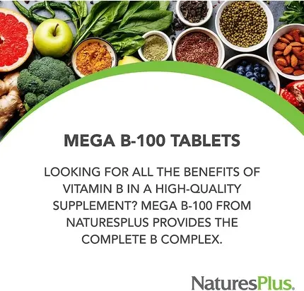 Dietary Supplement Nature's Plus Mega B-100