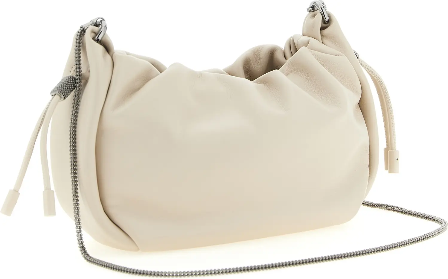 Brunello Cucinelli Bucket Mellow yelkaga osiladigan sumka