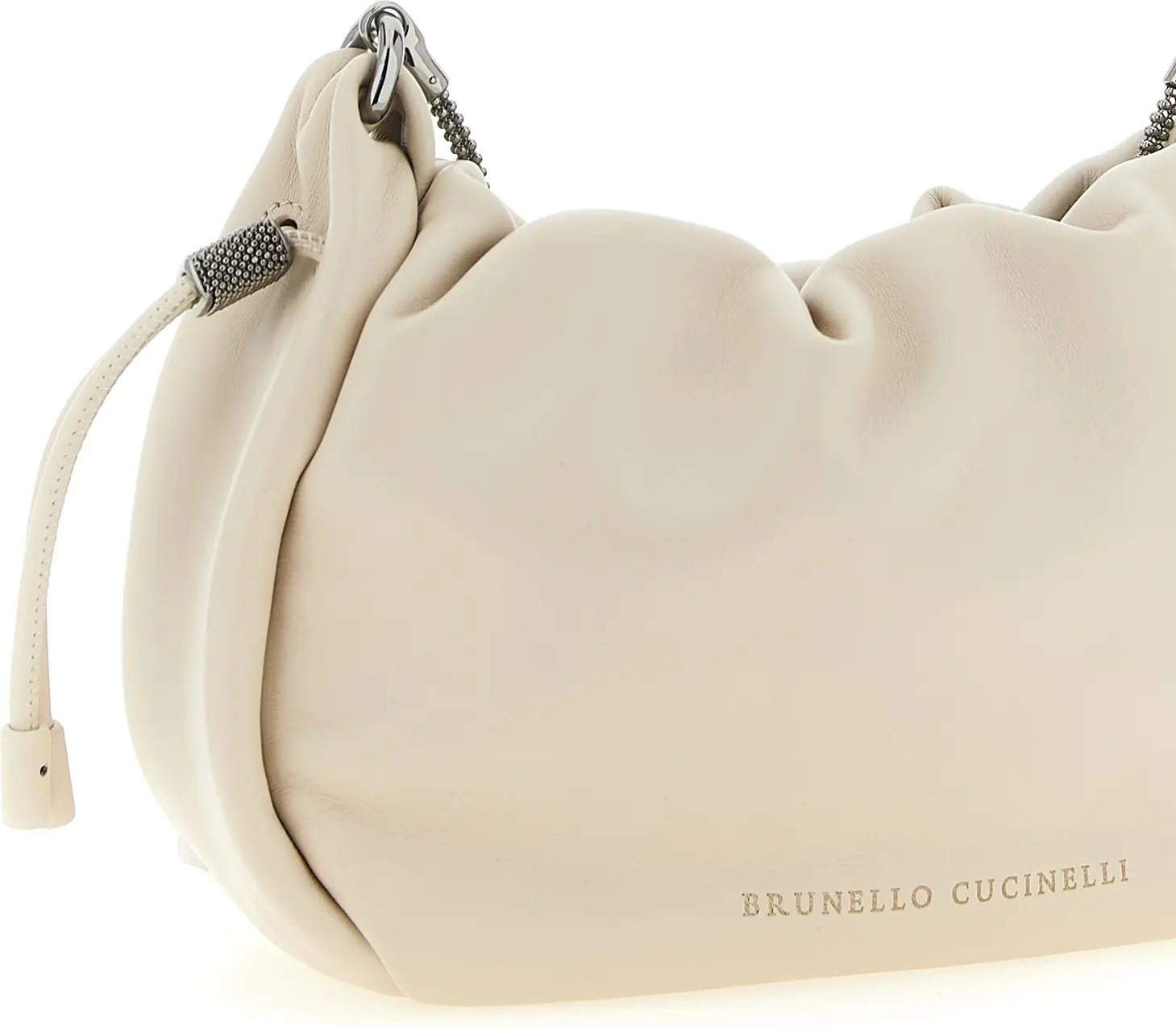 Brunello Cucinelli Bucket Mellow yelkaga osiladigan sumka