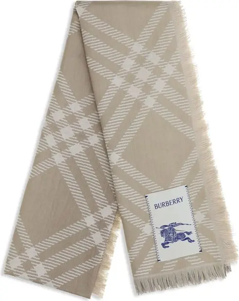 Scarf Burberry Beige Wool Oves Aries