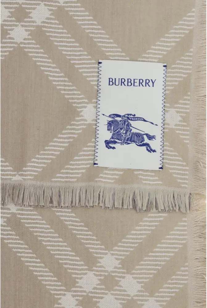 Scarf Burberry Beige Wool Oves Aries