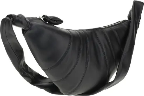 Сумка на плечо Lemaire Черная из натуральной кожи ягненка Ovis Aries Aries