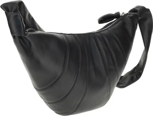 Сумка на плечо Lemaire Черная из натуральной кожи ягненка Ovis Aries Aries