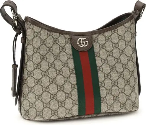 Сумка на плечо Gucci Бежевая Ткань