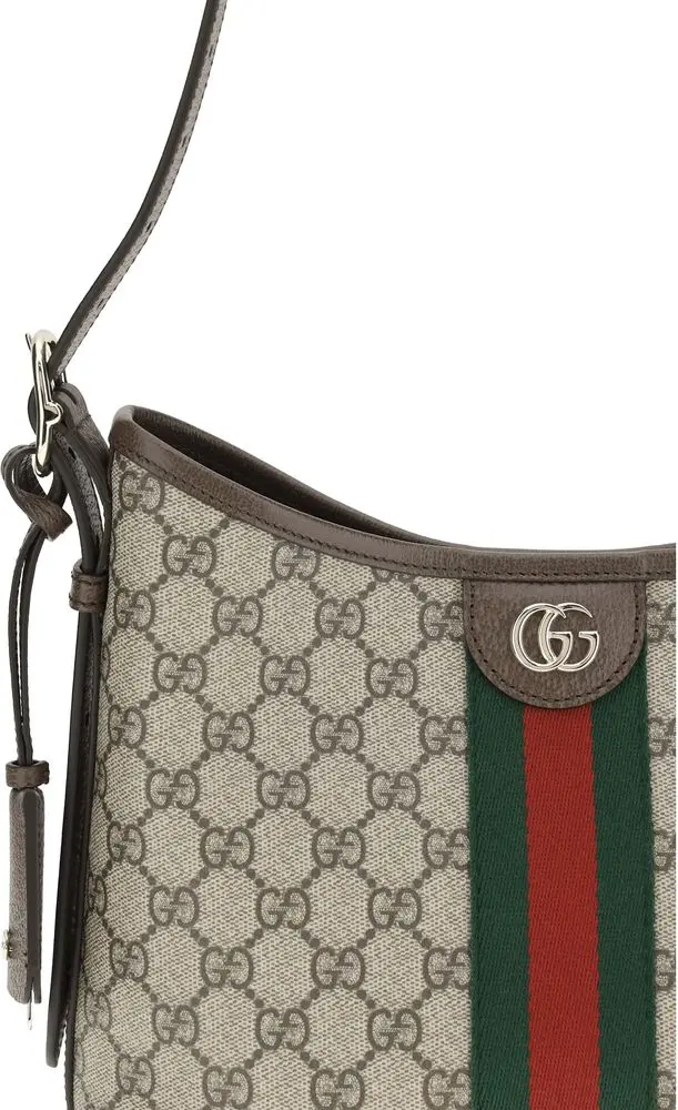 Сумка на плечо Gucci Бежевая Ткань