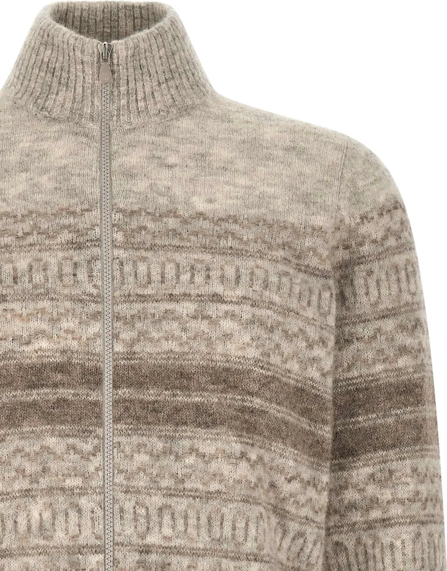 Кардиган Brunello Cucinelli с нордическим жаккардовым узором