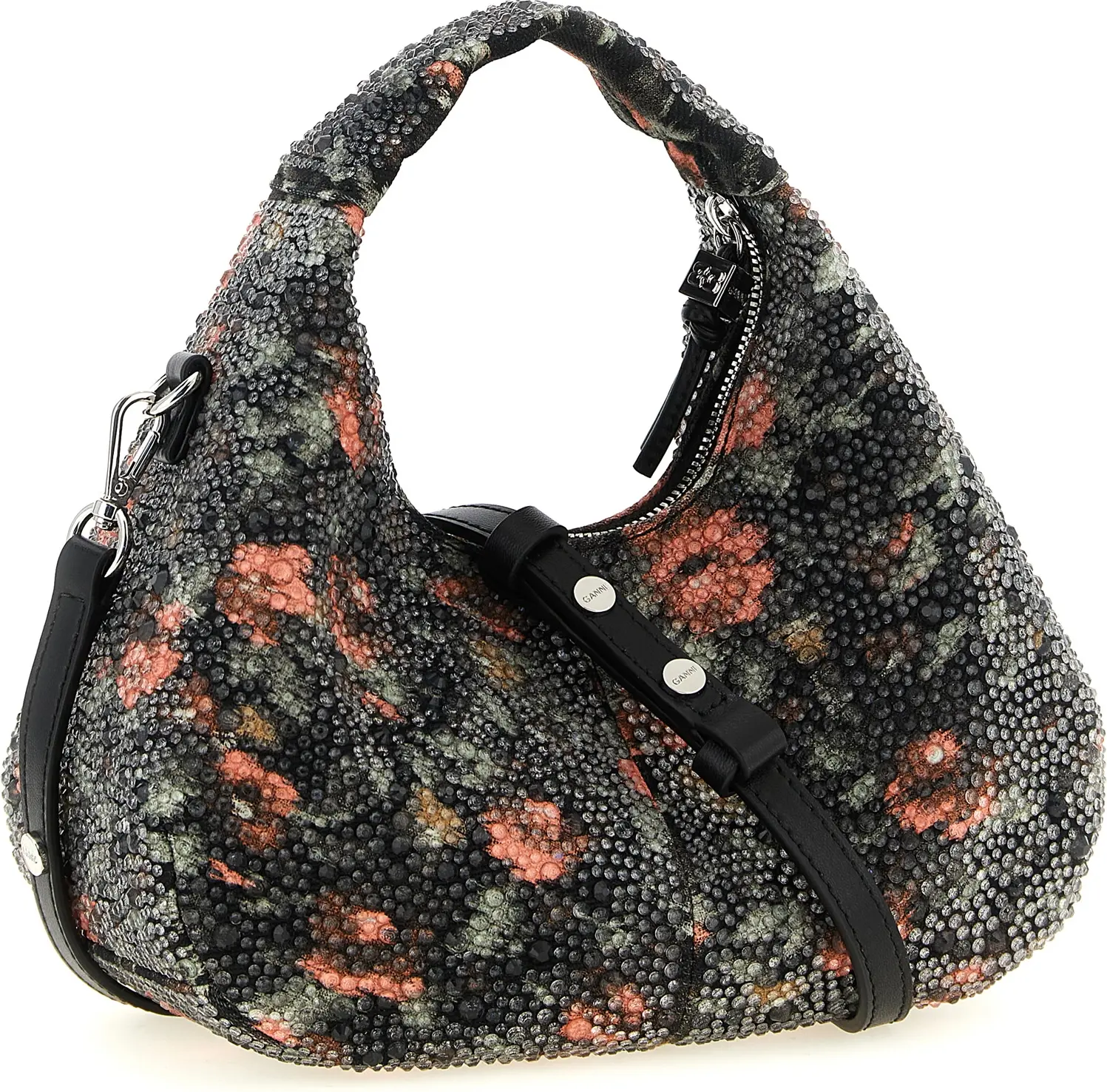 Handbag GANNI Hobo Mini Flowers