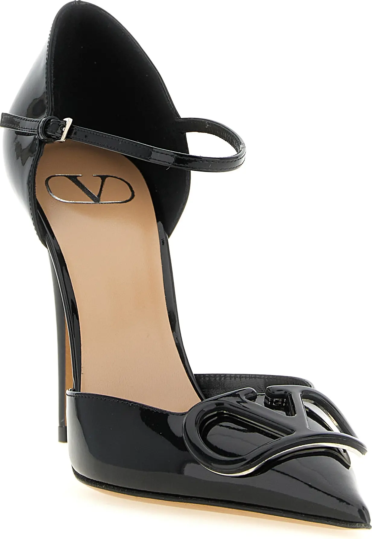 Valentino Garavani D'Orsay baland poshnali tuflilar