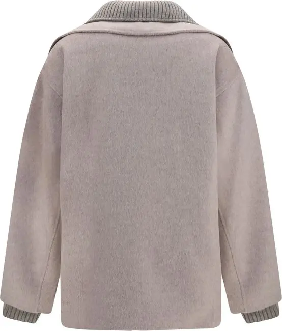 Jacket P.A.R.O.S.H. Beige Wool Oves Aries