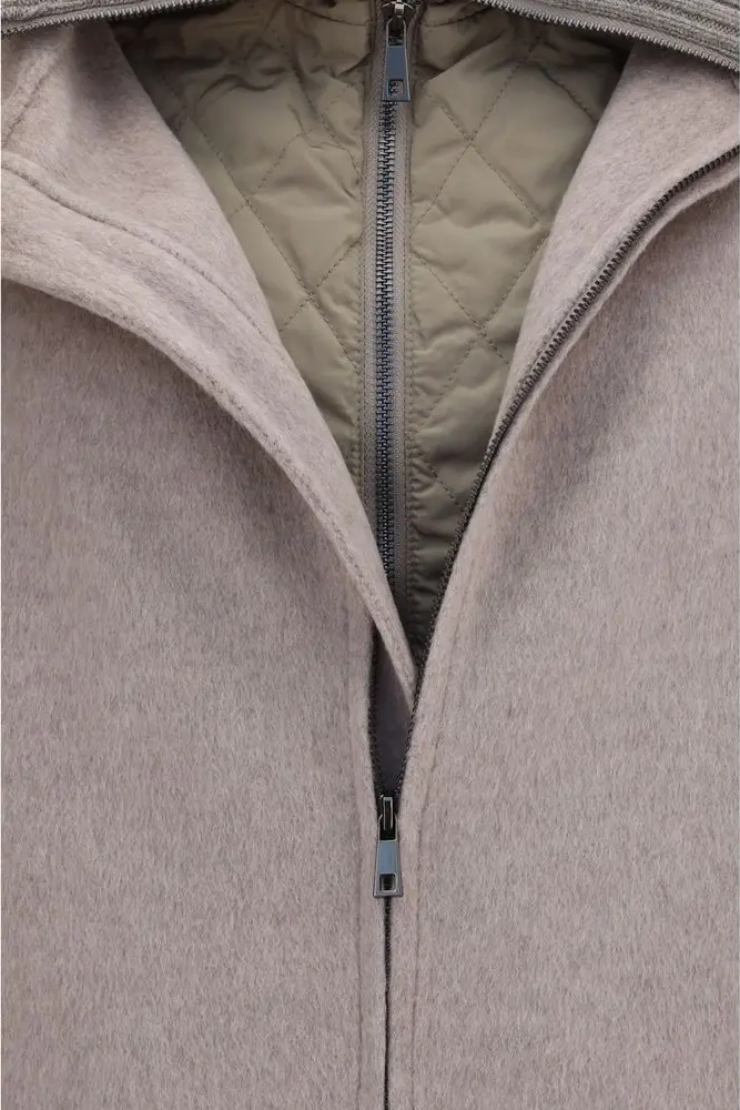 Jacket P.A.R.O.S.H. Beige Wool Oves Aries