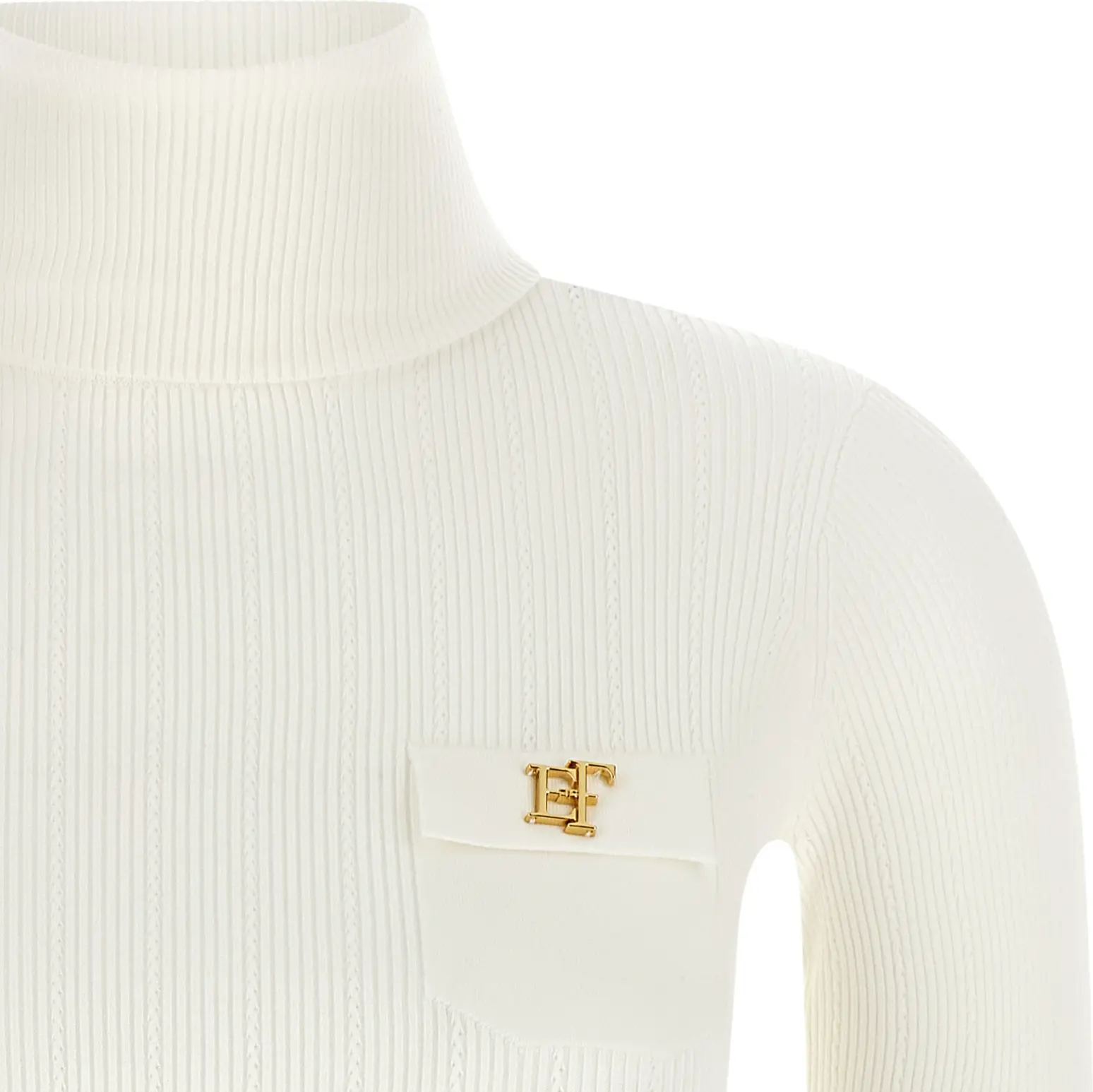 Cardigan Elisabetta Franchi White Lycra