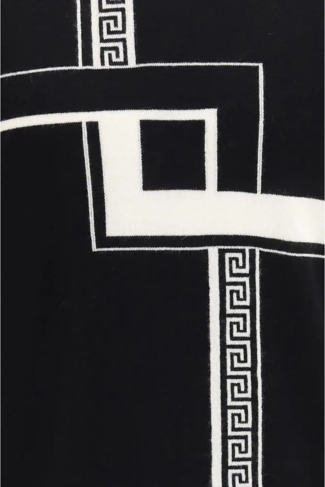 Sweater Versace Black Cashmere