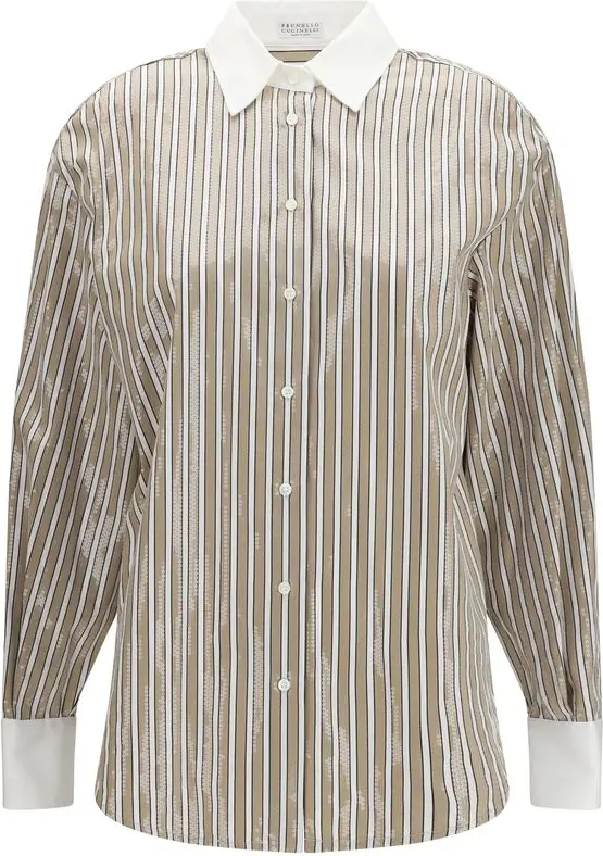 Shirt Brunello Cucinelli Dazzling Stripes