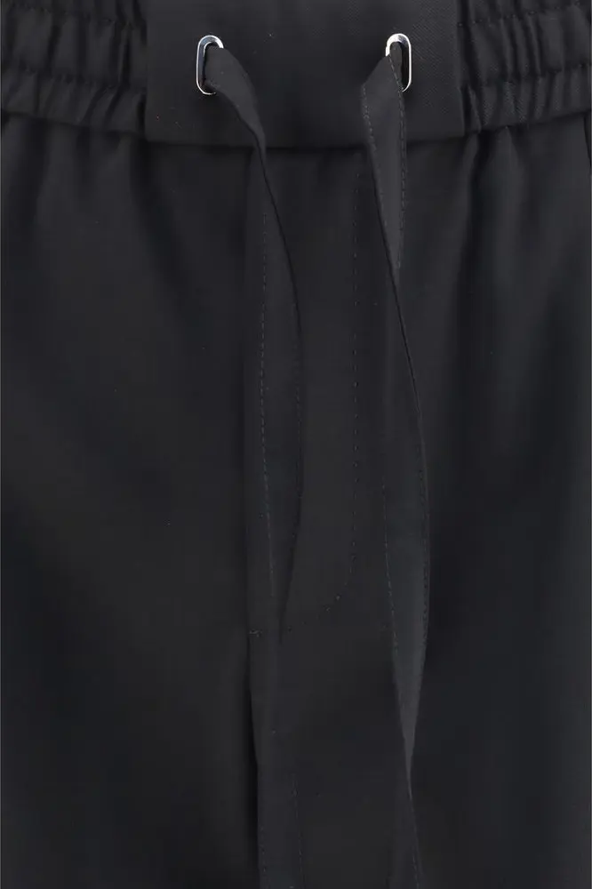 Joggers Dolce & Gabbana Black Wool Oves Aries