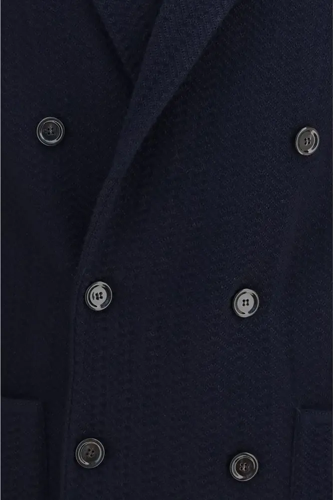 Blazer Lardini Blue Wool Oves Aries
