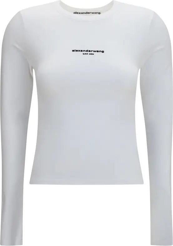 T-shirt Alexander Wang White Cotton Sportswear