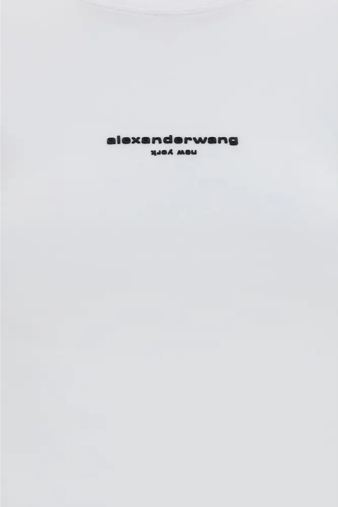T-shirt Alexander Wang White Cotton Sportswear