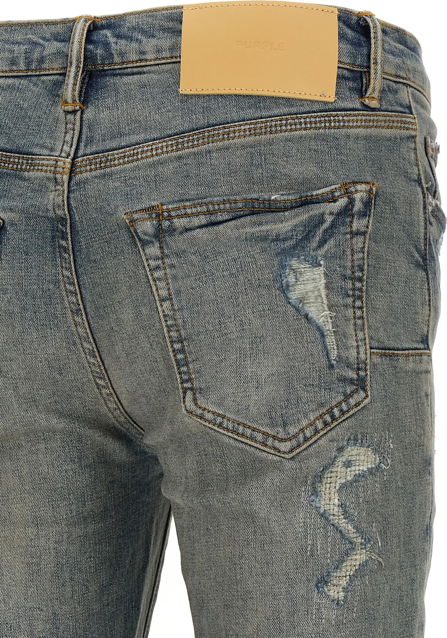 Jeans Purple Brand P001 Light Blue Vintage