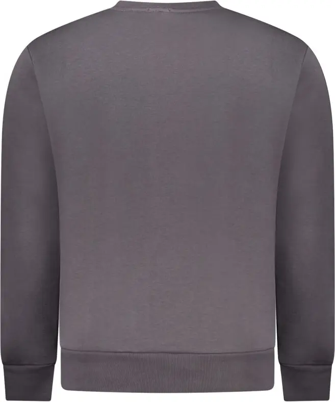 Gray Cotton Men Sweatshirt