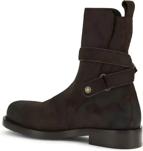 Bos Taurus Leather Lace-Up Boots Burberry