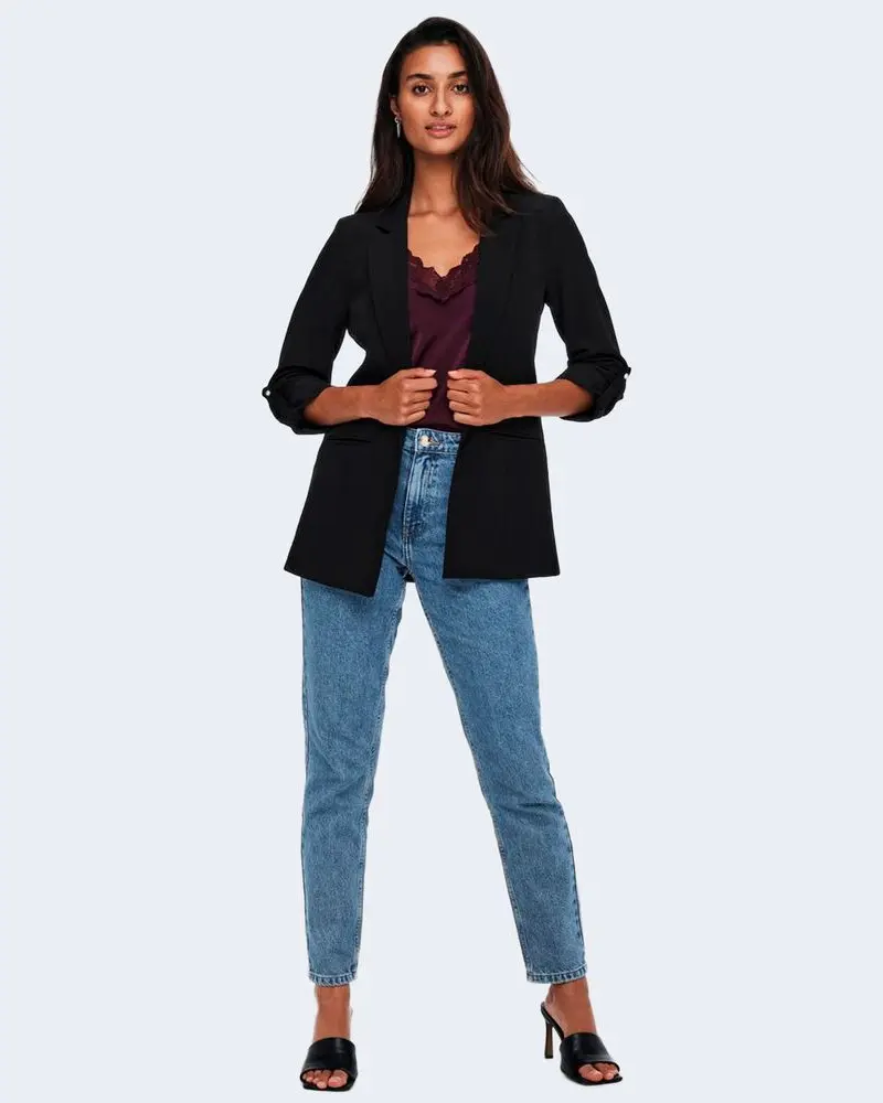 ONLY Blazer Черный Полиэстер