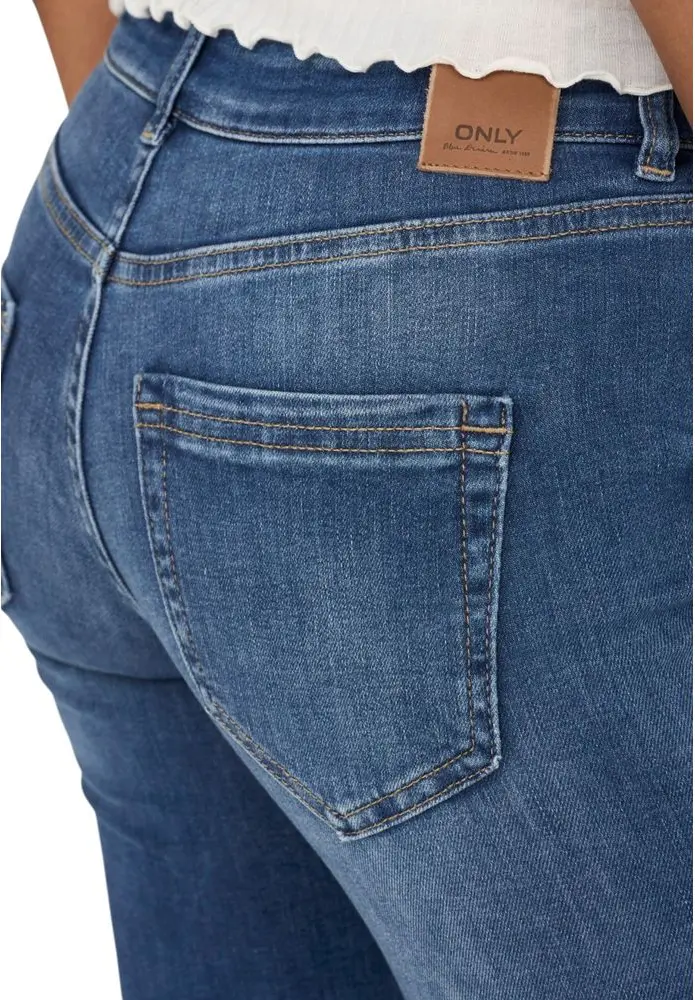 Джинсы ONLY синие эластичные Bootcut