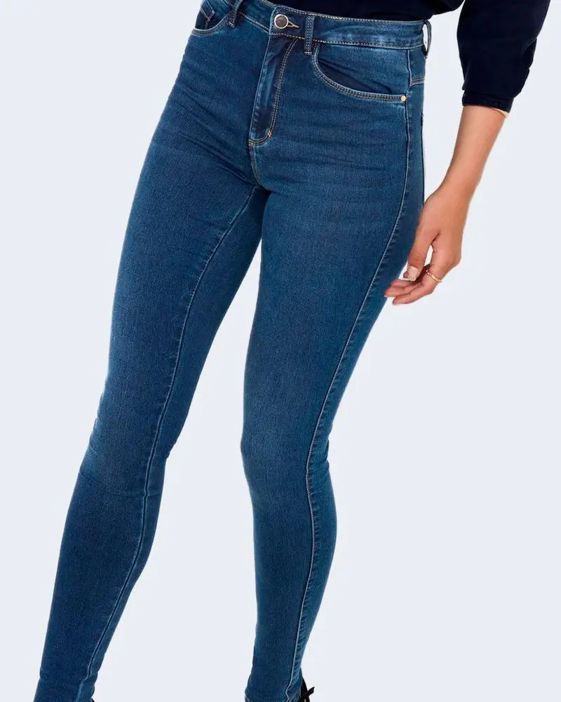 ONLY Blue Cotton Skinny Jeans
