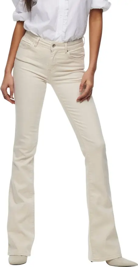 Джинсы ONLY Cream Cotton Bootcut