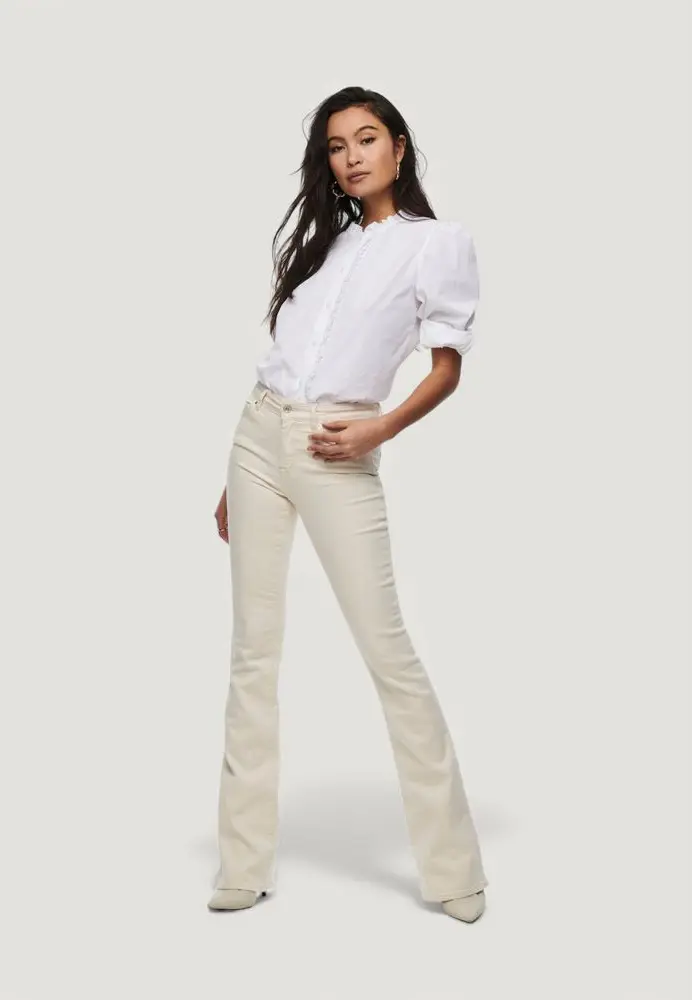 Джинсы ONLY Cream Cotton Bootcut
