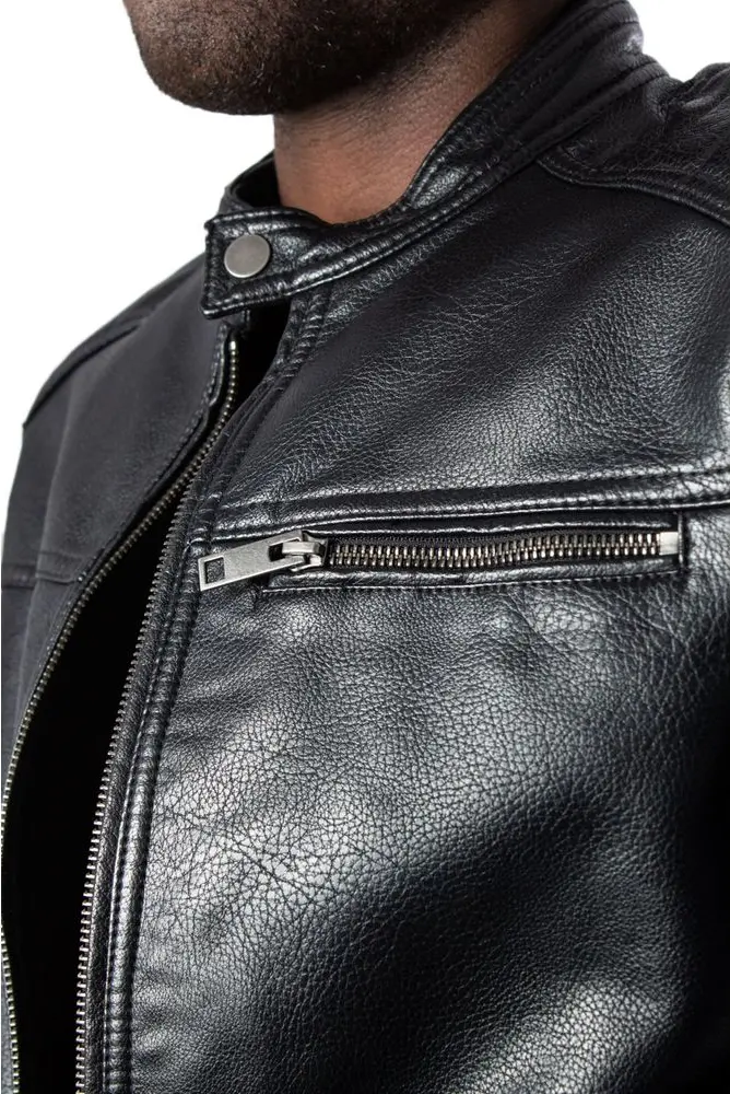 Кожаная куртка Jack & Jones