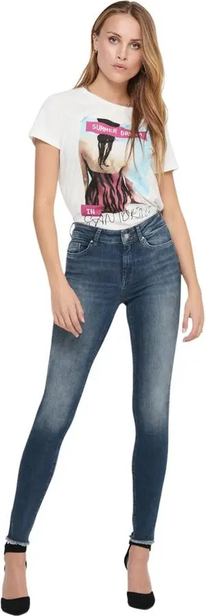 ONLY Mov. Blue Paxtali Teri Sifati Skinny Jins
