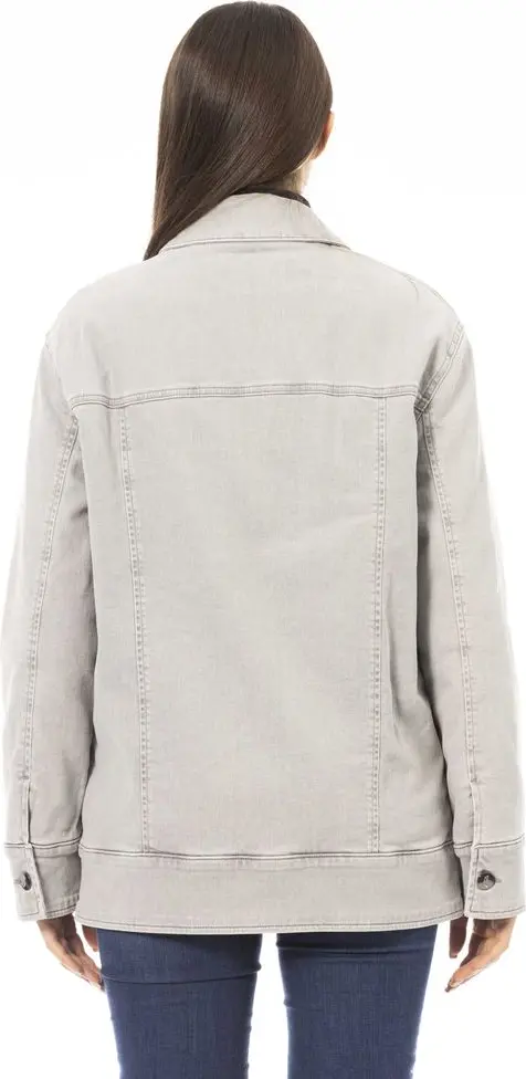 Gray Cotton Jacket Jacob Cohen
