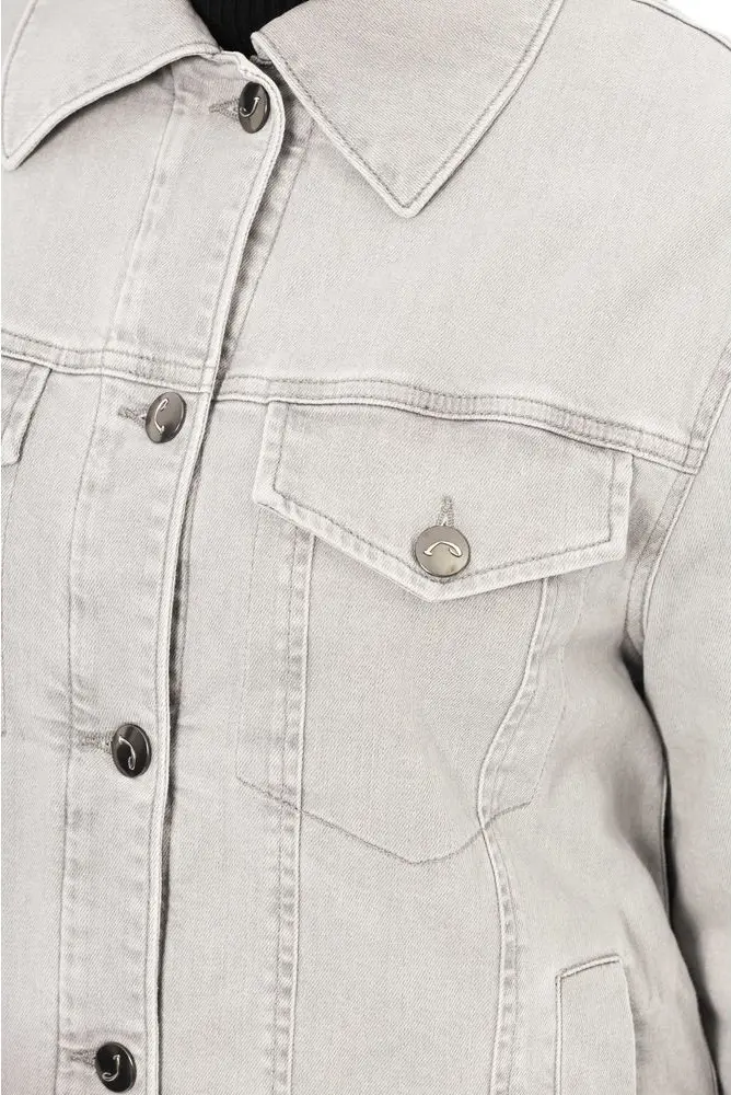 Gray Cotton Jacket Jacob Cohen