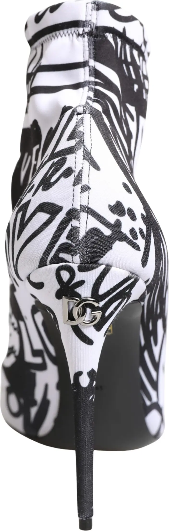 Ботильоны White Graffiti Stretch от Dolce & Gabbana